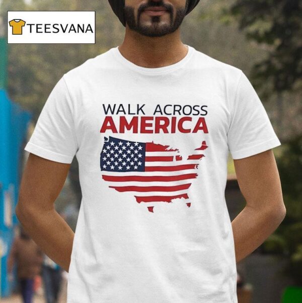 Walk Across America Map T Shirt