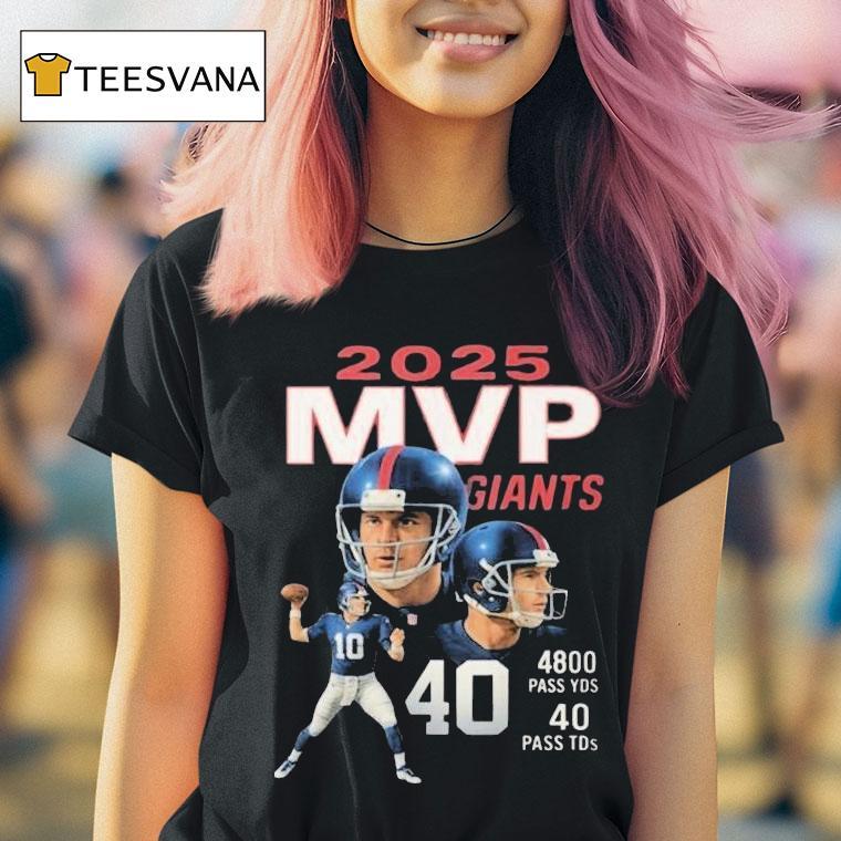 New York Giants Mvp Pass Yds Pass Tds T Shirt