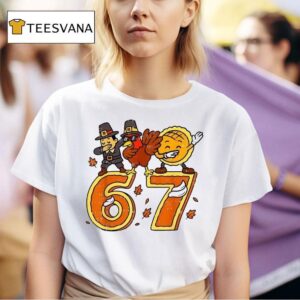 Six Seven Turkey Pilgrim Gen Z Alpha Slang Boys T Shirt
