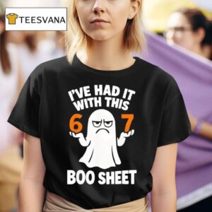 Meme Halloween Costume Funny Boo Sheet Six Seven T Shirt