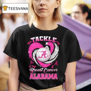 Alabama Crimson Tide Breast Cancer Awareness Tackle Hear T Shirt