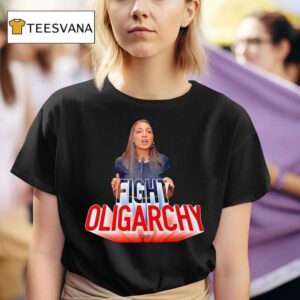 Aoc See Through Fight Oligarchy T Shirt