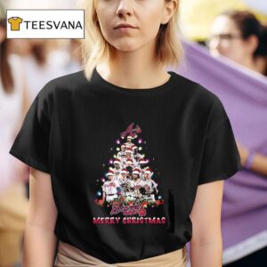 Atlanta Braves Players Christmas Tree Merry Christmas T Shirt