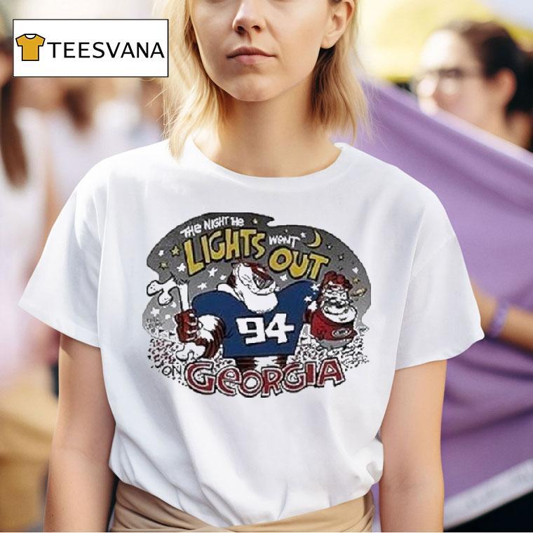 Auburn Tigers Vs Georgia Bulldogs The Night The Lights Went Out Dog Gone T Shirt
