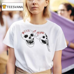 Bear Vs Shark Skulls Snow Cone Skull T Shirt
