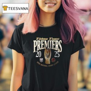 Brisbane Broncos Telstra Premiers Trophy Name Roster T Shirt