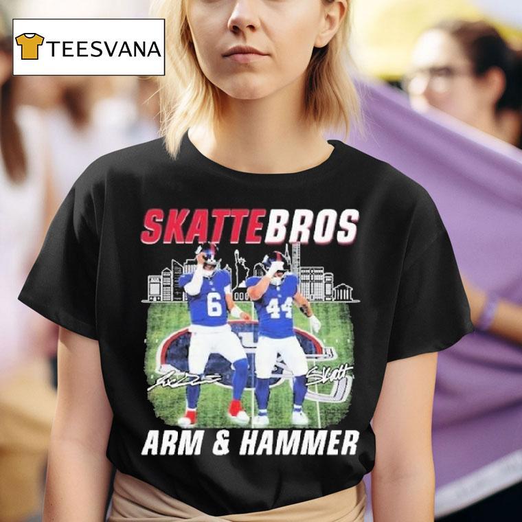 Cam Skattebo And Jaxson Dart Skattebros Arm Hammer Signatures T Shirt