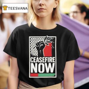 Ceasefire Now Pro Palestine Activist Fist With Olive Branch T Shirt