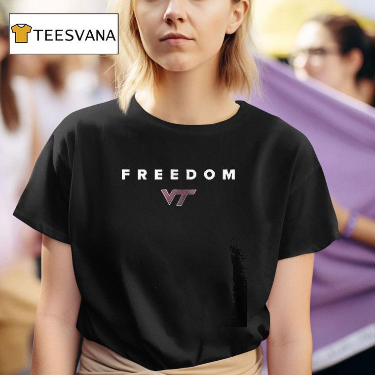Charlie Kirk Freedom X Virginia Tech T Shirt