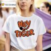 Cincinnati Bengals Hey Tiger Bubble Letter T Shirt
