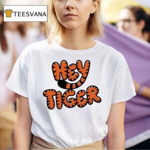 Cincinnati Bengals Hey Tiger Bubble Letter T Shirt