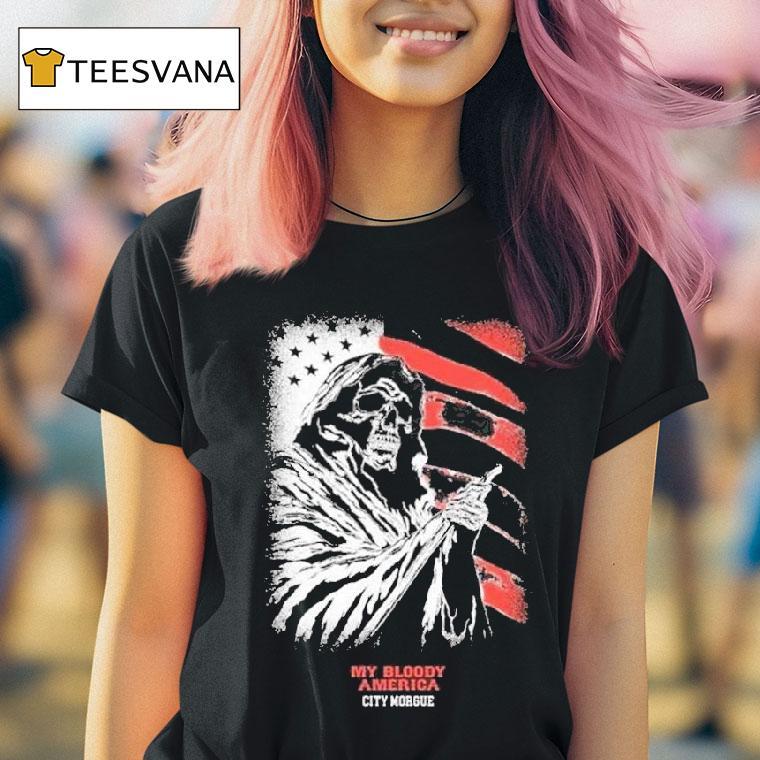 City Morgue Clothing Shop My Bloody America T Shirt