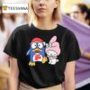 Cute Penguin And Bunny Friendship T Shirt