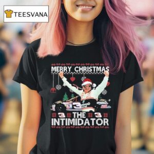 Dale Earnhardt Merry Christmas The Intimidator Ugly Holiday T Shirt