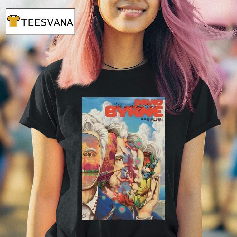 David Byrne The Auditorium Theatre In Chicago Il Oct Nov T Shirt