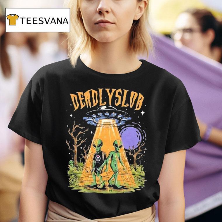 Deadlyslob Alien Invasion Ufo T Shirt