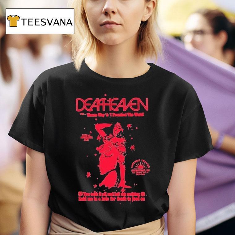 Deafheaven Harms Way And The Promised The World Sep Sunshine In Albuquerque Nm T Shirt
