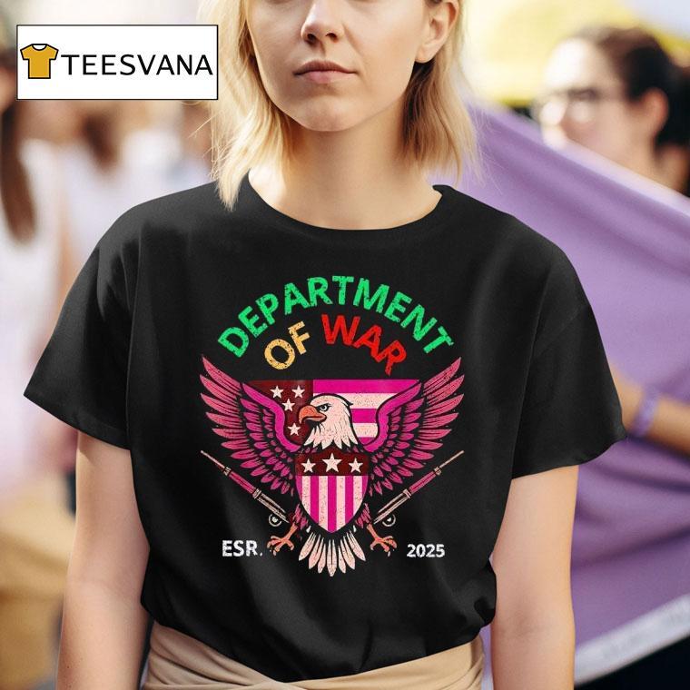 Department Of War Established T Shirt