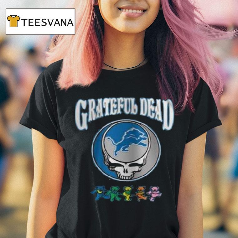 Detroit Lions Grateful Dead Th Anniversary Nfl Football T Shirt