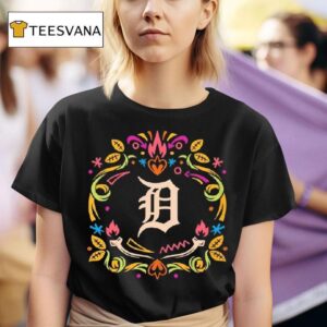 Detroit Tigers Da De Los Muertos T Shirt