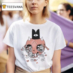 Devolver Cult Of The Lamb Floral Skull T Shirt