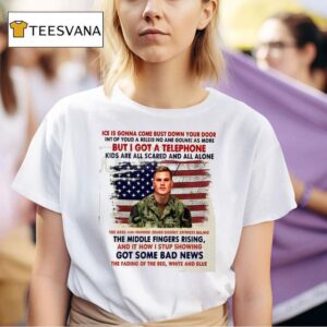 Fuck I C E American Soldier Protes T Shirt