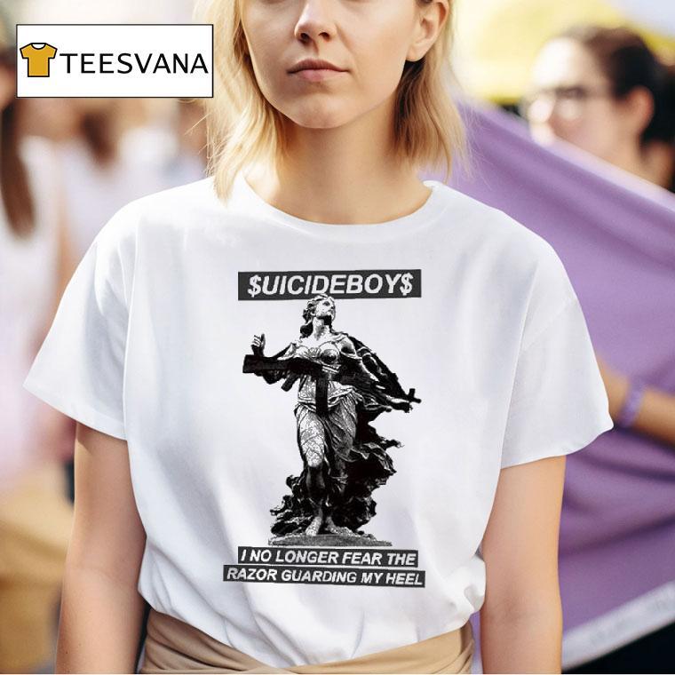 G X Tape B Suicideboys I No Longer Fear The Razor Guarding My Heel T Shirt