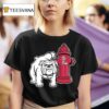 Georgia Bulldogs Vs Ole Miss Rebels Hydrant Masco T Shirt