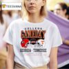 Georgia Bulldogs Vs Tennessee Volunrs College Gameday Helme T Shirt