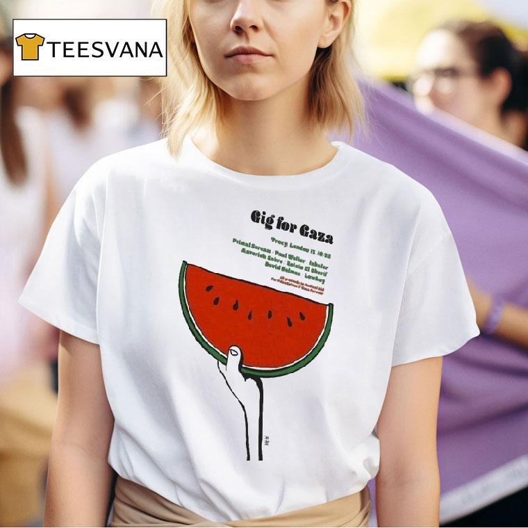 Gig For Gaza Troxy London Watermelon T Shirt