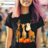 Giraffe Boo Mummy Witch Halloween Costume Giraffe Pumpkin T Shirt