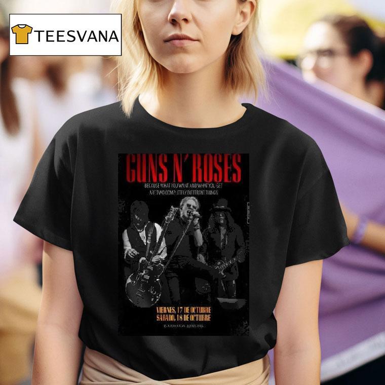 Guns N Roses October Estadio Huracan Shows T Shirt