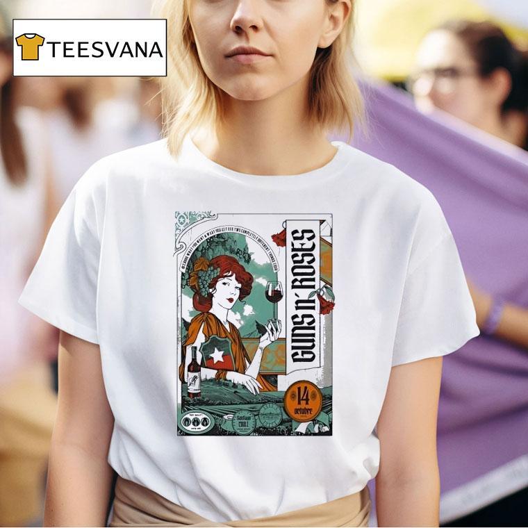 Guns N Roses Santiago Chile Tour T Shirt