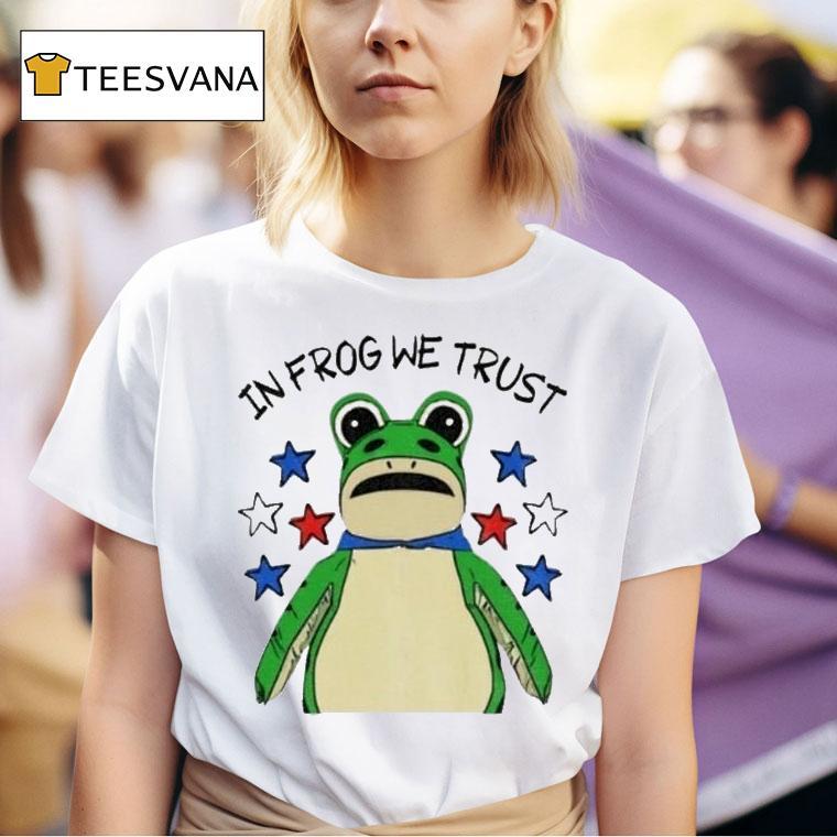 In Frog We Trust Portland Frog Protes T Shirt