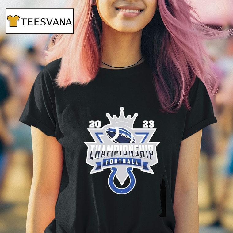 Indianapolis Colts Football Nfl Championship Crown Logo T Shirt
