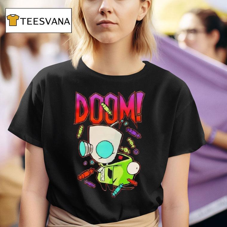 Invader Zim Gir Costume Doom Girls T Shirt