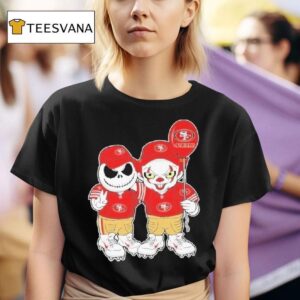 Jack Skellington And Pennywise Balloon San Francisco Ers Halloween T Shirt