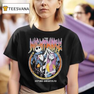 Jack Skellington And Sally The Nightmare Before Christmas T Shirt