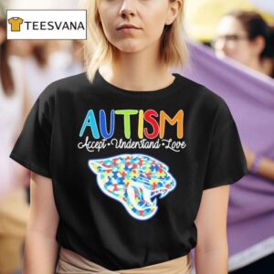 Jacksonville Jaguars Autism Accept Understand Love T Shirt