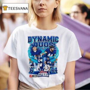Jaxson Dart And Cam Skattebo Dynamic Duos Planet Euphoria New York Giants T Shirt