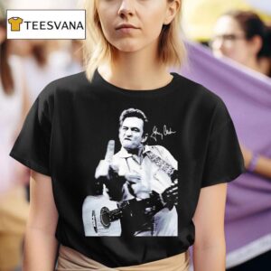 Johnny Cash Middle Finger Signature T Shirt