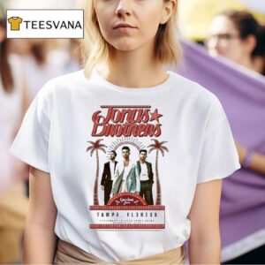 Jonas Brothers Venues Greetings From Tampa Fl At Benchmark International Arena On October T Shirt