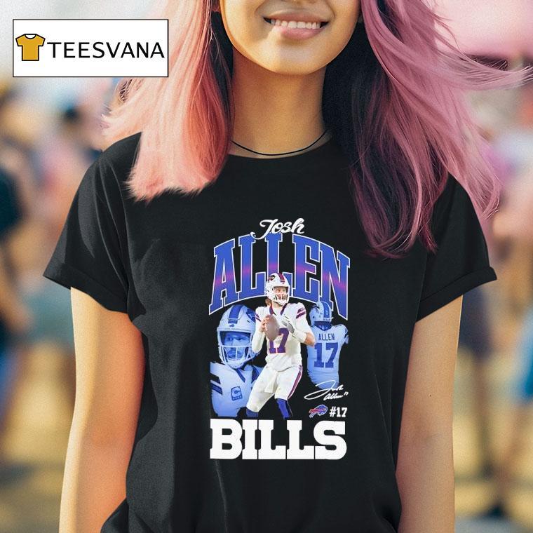 Josh Allen Buffalo Bills Football Signature T Shirt