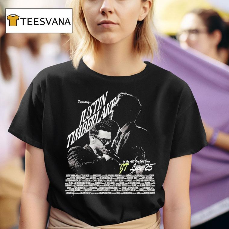 Justin Timberlake Kaunus In The All New Hit It Tour Dates T Shirt