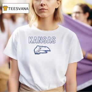 Kansas Jayhawk Ncaa Big Logo T Shirt