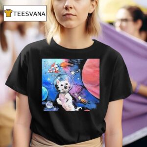 Kara Baldus Bradford In Space Dog T Shirt