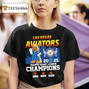 Las Vegas Aviators Baseball Pacific Coast League Champions Mascot Logo T Shirt