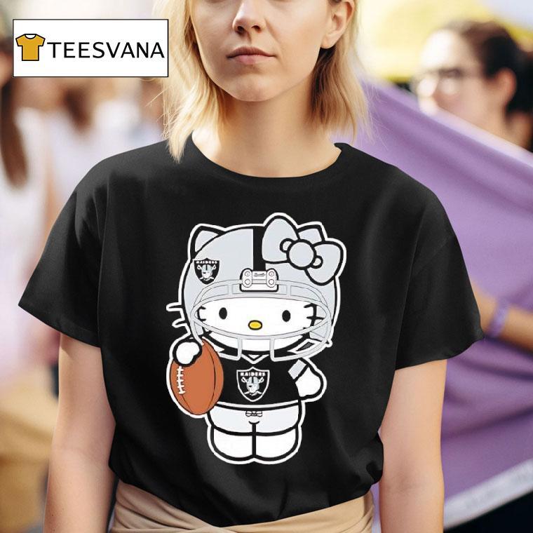 Las Vegas Raiders Helmet X Hello Kitty T Shirt