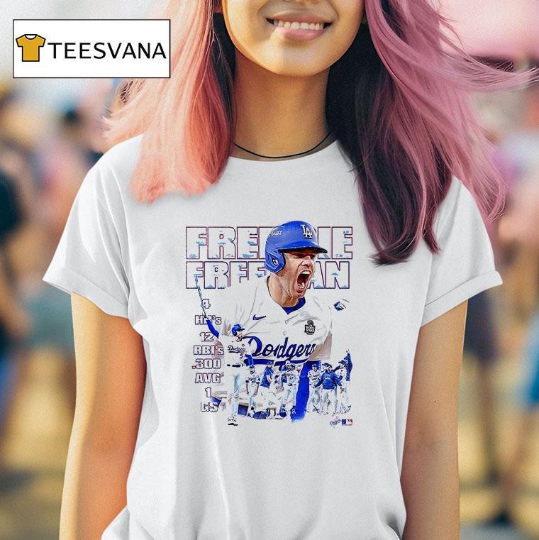 Los Angeles Dodgers Freedie Freeman Hr Rbi S Graphic T Shirt