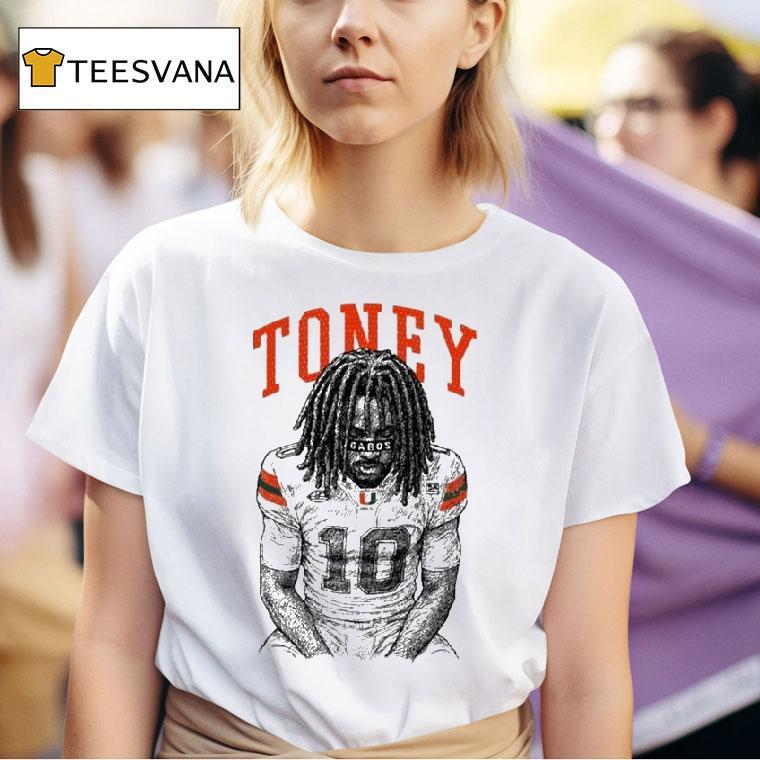 Malachi Toney Gabos Miami Hurricanes T Shirt